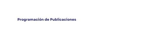 Programación de Publicaciones